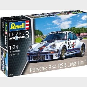 Revell - Porsche 934 Martini Bil Bygges�t - 1:24 - Level 3 - 07685