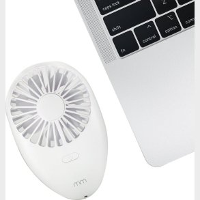 Mini Usb Ventilator Med Batteri - Hvid