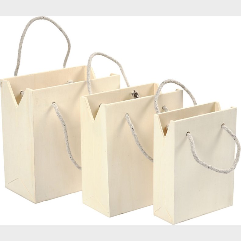 Poser Med Hank - H 12+14+16 Cm - D 5+7+9 Cm - B 16+16,5+18 Cm - 3 Stk.