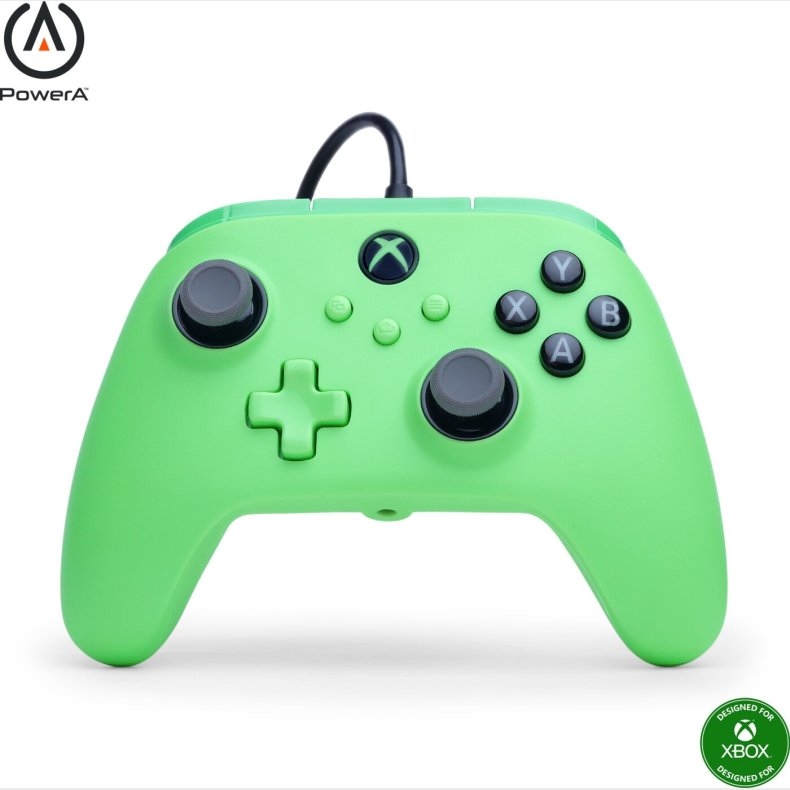 Powera - Advantage Plus Wired Controller - Green Meadow - Green/black
