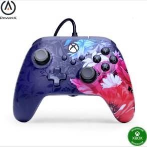 Powera - Advantage Plus Wired Controller - Xbox Series X - S - Night Blossom