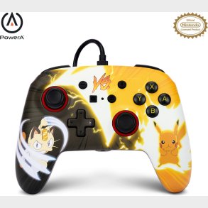 Powera Enhanced Wired Controller - Nintendo Switch - Pikachu Vs. Meowth