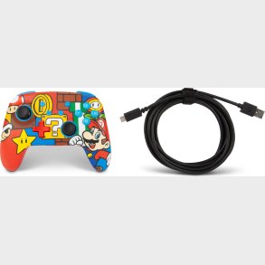Powera Enhanced Wireless Controller For Nintendo Switch - Mario Pop