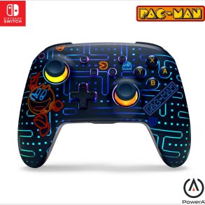 Powera Enhanced Wireless Controller For Nintendo Switch With Lumectra - Pac-man Neon Arcade