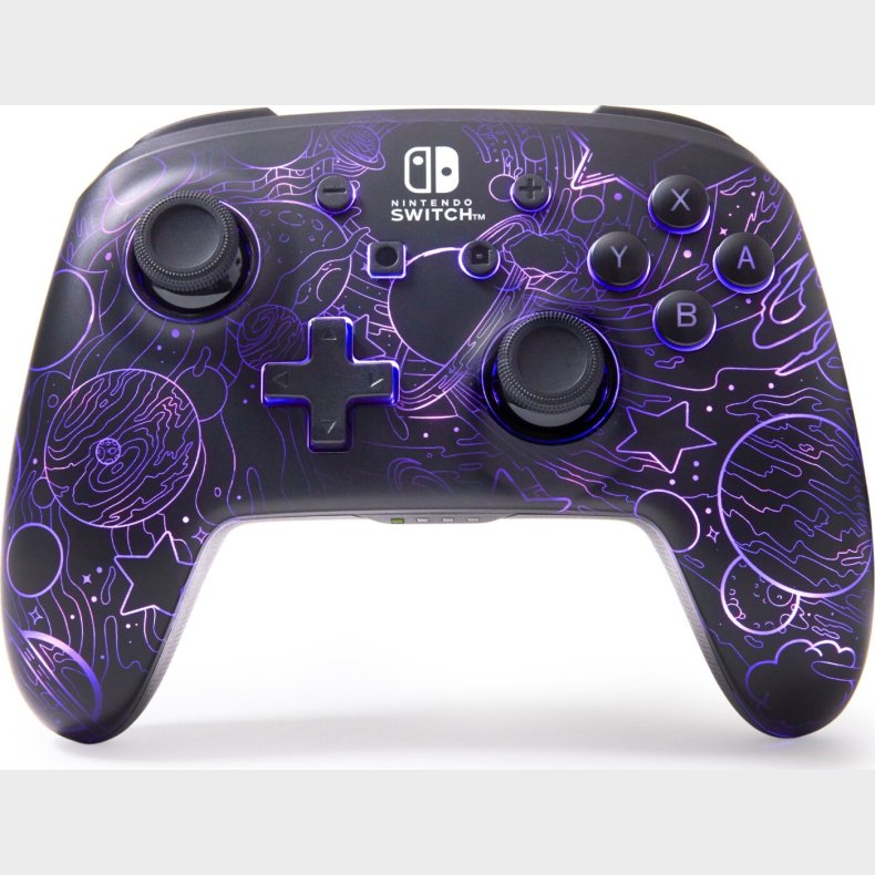 Powera Enhanced Wireless Controller With Lumectra - Galactic Vortex (nintendo Switch)