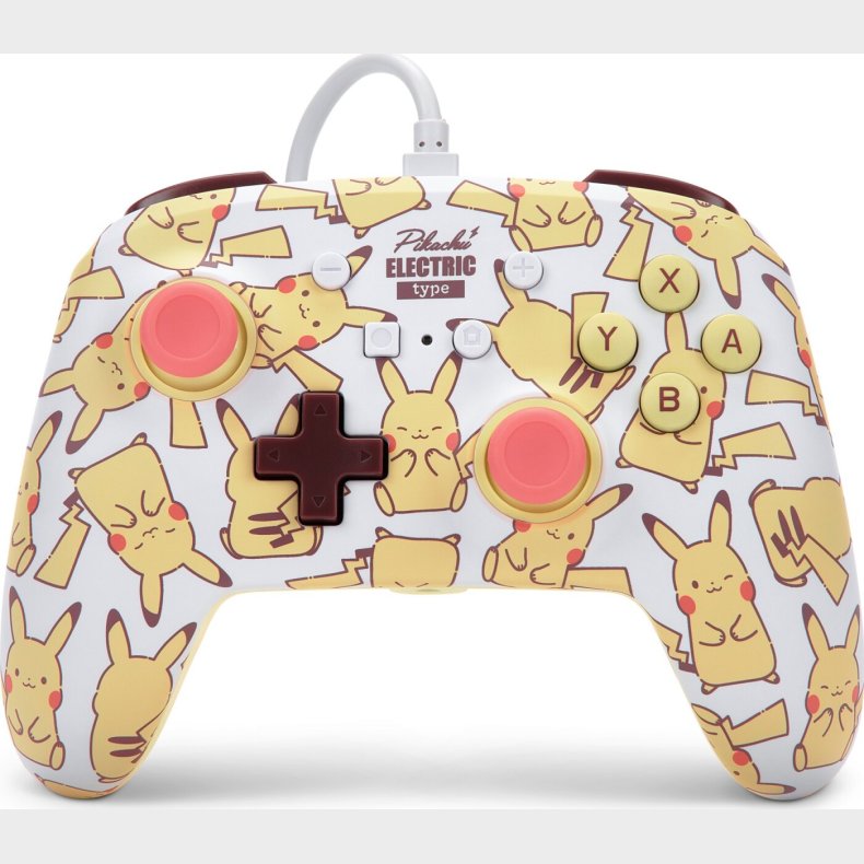 Powera Nsw Enh Wired Controller - Pikachu Blush