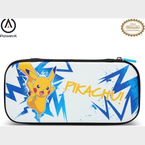 Powera Slim Case For Nintendo Switch - Oled Model, Nintendo Switch Or Nintendo Switch Lite - Pikachu High Voltage