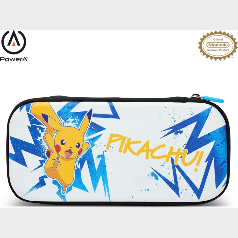 Powera Slim Case For Nintendo Switch - Oled Model, Nintendo Switch Or Nintendo Switch Lite - Pikachu High Voltage