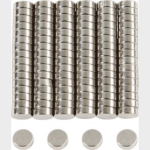Powermagnet -  5 Mm - Tykkelse 2 Mm - 100 Stk.