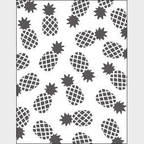 Prgeskabelon - Ananas - 11x14 Cm - Tykkelse 2 Mm