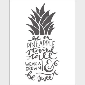 Prgeskabelon - Ord - 11x14 Cm - Tykkelse 2 Mm