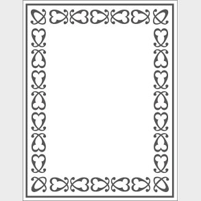 Prgeskabelon - Ramme - 11x14 Cm - Tykkelse 2 Mm