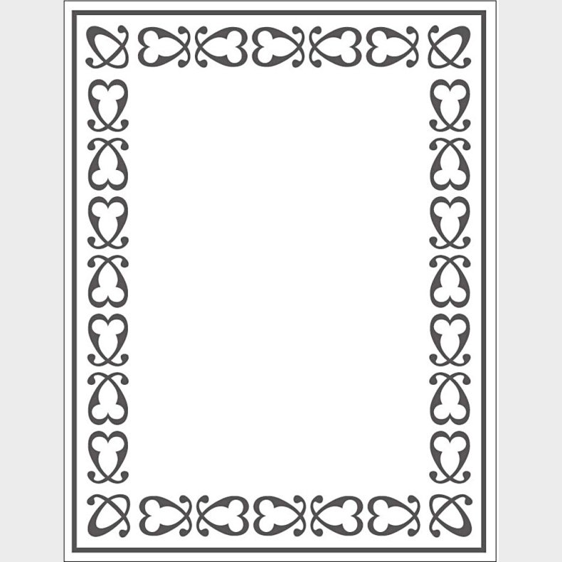 Prgeskabelon - Ramme - 11x14 Cm - Tykkelse 2 Mm