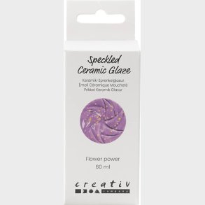 Prikket Keramik Glasur  - 999-1060 C - Dkkende - Flower Power - 60 Ml