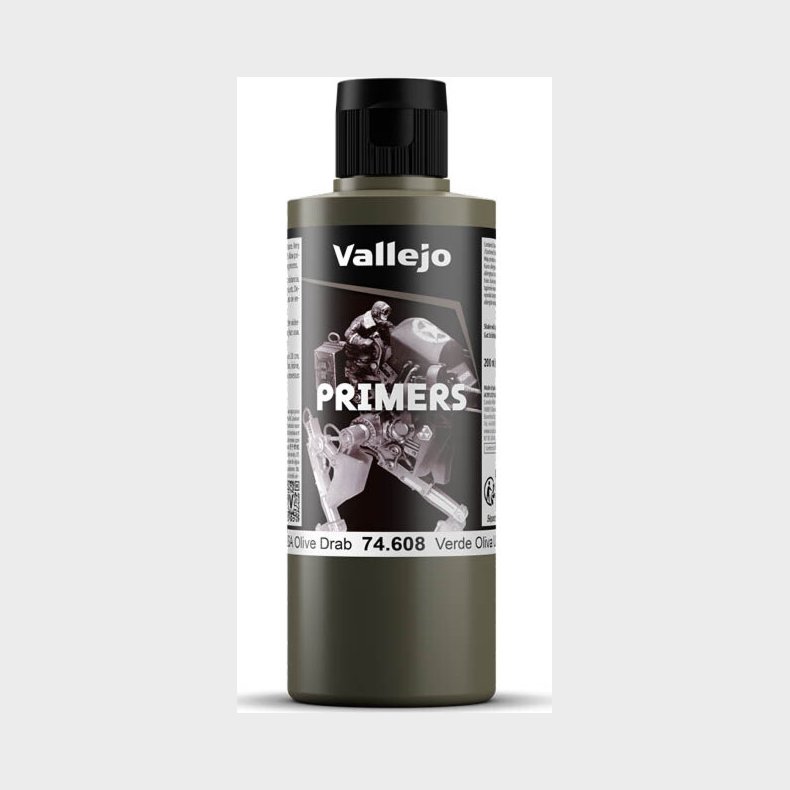 Vallejo - Surface Primer - Usa Olive Drab 200 Ml