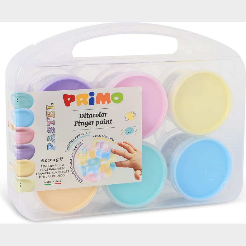 Primo - Fingermaling 6 B�tter - Pastel