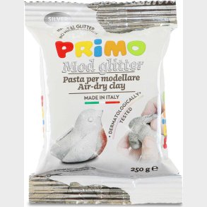 Primo - Selvh�rdende Ler 250 G - S�lvfarve
