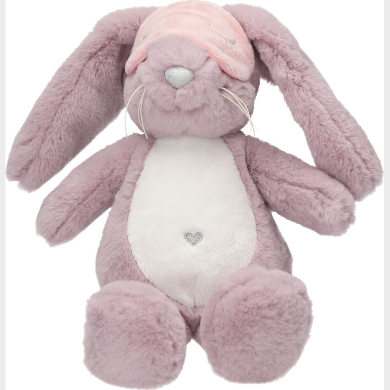 Princess Mimi - Nelly Kanin Bamse Med Natbriller - Lilla - 29 Cm