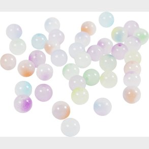 Prinsesseperler - � 8 Mm - Hulstr. 1,5 Mm - Ca. 900 Stk. - Assorterede Farver - 600 G