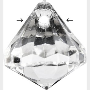 Prisme - Str. 17x16 Mm - Hulstr. 1,2 Mm - Blank Transparent - 43 Stk.