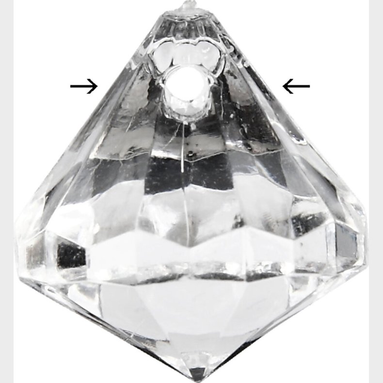 Prisme - Str. 17x16 Mm - Hulstr. 1,2 Mm - Blank Transparent - 43 Stk.