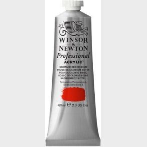 Winsor & Newton - Akrylmaling - Cadmium Red Medium 60 Ml