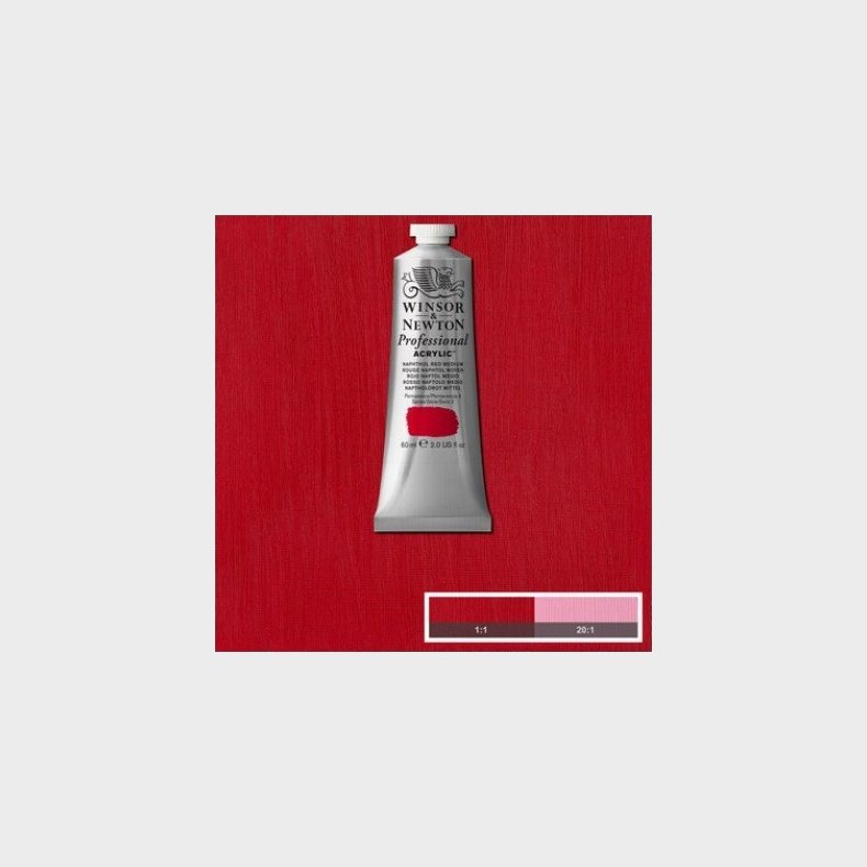 Winsor & Newton - Akrylmaling - Napthol Red Medium 60 Ml