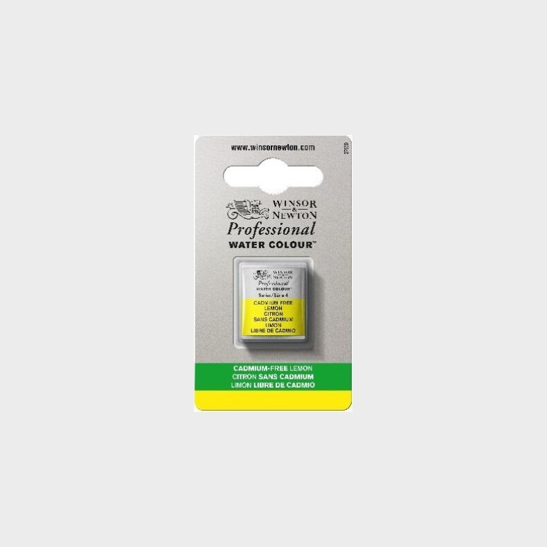Winsor & Newton - Akvarelfarve 1/2 Pan - Cadmium Free Lemon