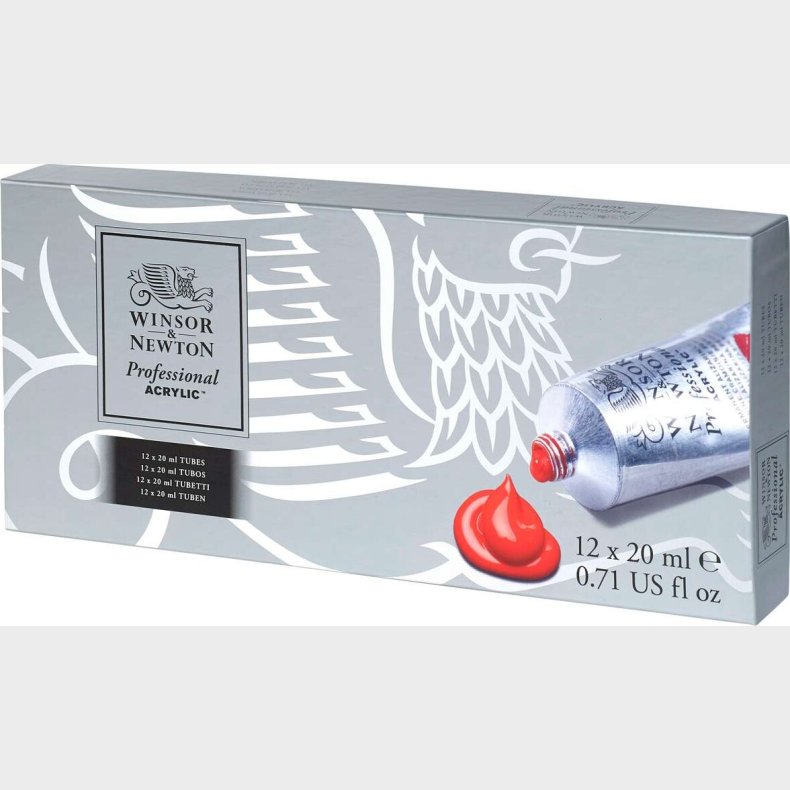 Winsor & Newton - Akrylmaling S�t - 12x20 Ml