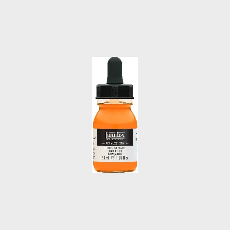 Liquitex - Acrylic Ink Blk - Fluorescent Orange 30 Ml
