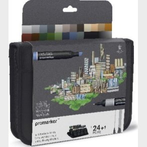 Winsor & Newton - Promarker Tusser - 24+1 Stk. - Architectural Tones