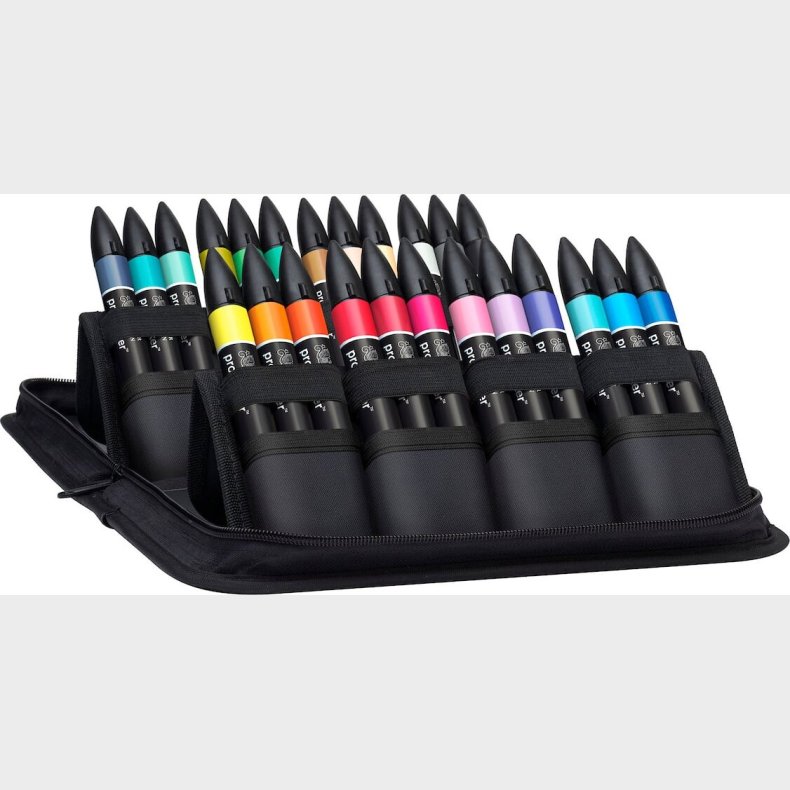 Winsor & Newton - Promarker Tusser I Etui - 24 Farver