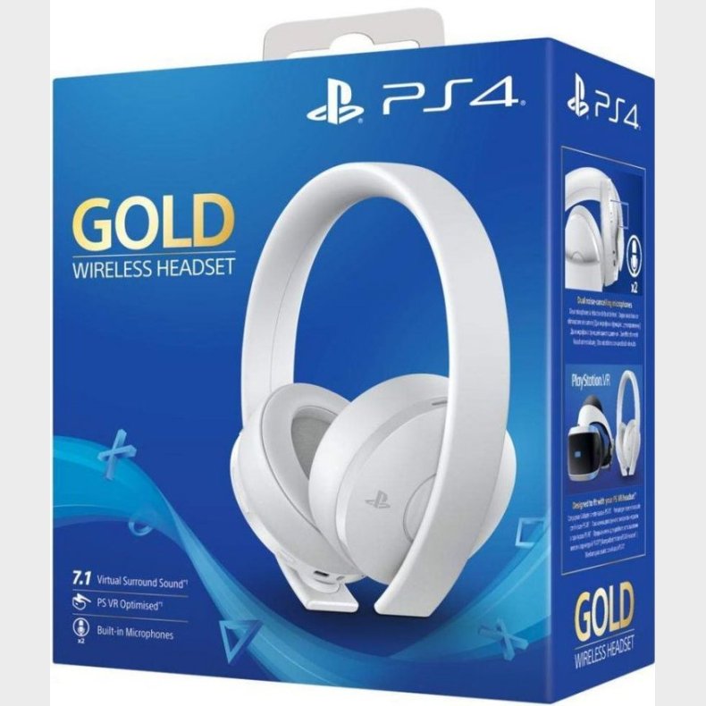 Sony Ps4 Gold Wireless Headset - White Edition