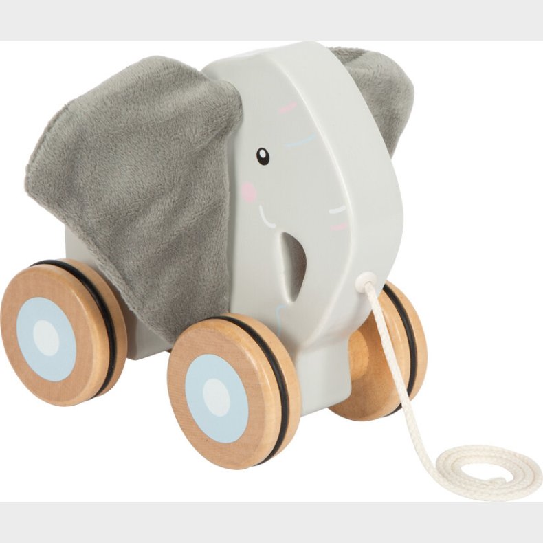 Pull-along Elefant M/knitrende rer - Small Foot