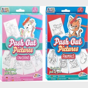 Push Out Billeder 12 Stk Assorterede 15 X 20 Cm