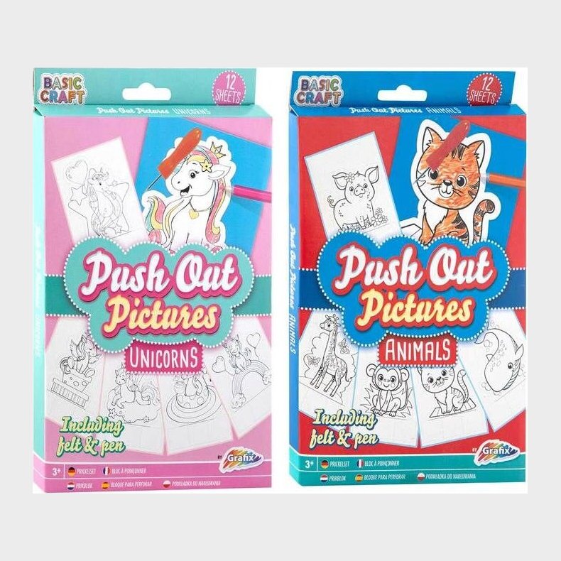 Push Out Billeder 12 Stk Assorterede 15 X 20 Cm