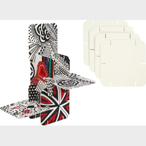 Pusle Konstruktionsbrikker - Str. 9,3x9,3 Cm - Hvid - 200 Stk.