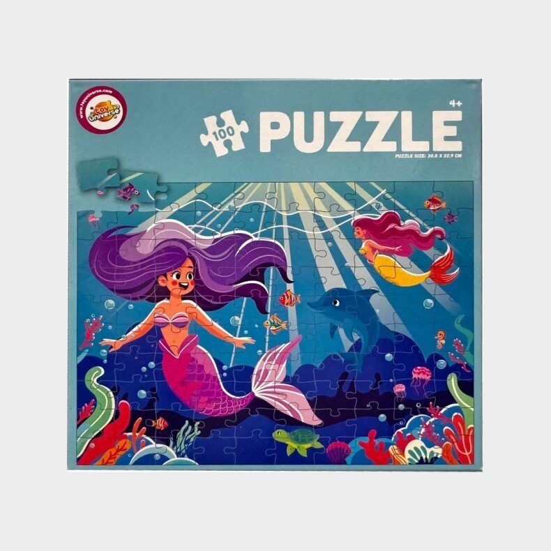 Puslespil 100 Brikker Havfrue