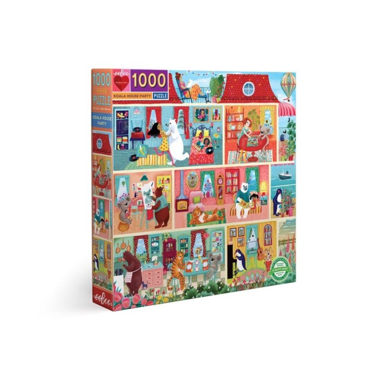 Puslespil 1000 Brk - Koala House Party