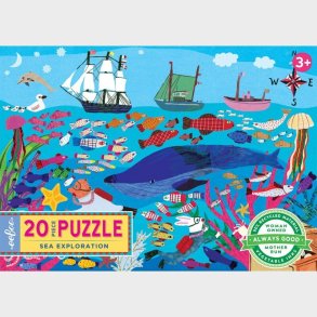 Eeboo Puslespil - 20 Brikker - Livet I Havet