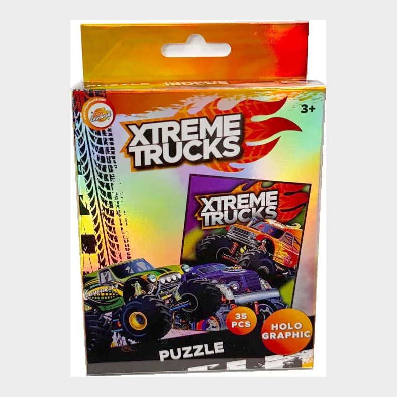 Puslespil 21 X 15 Cm - 35 Brikker Holografisk