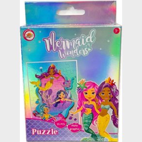 Puslespil 21 X 15 Cm - 35 Brikker Holografisk