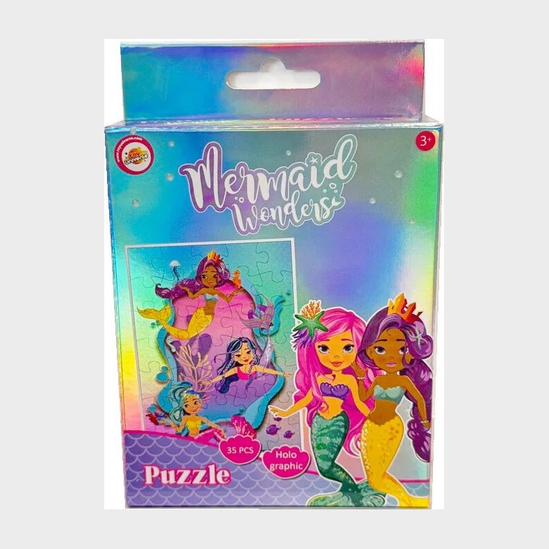 Puslespil 21 X 15 Cm - 35 Brikker Holografisk