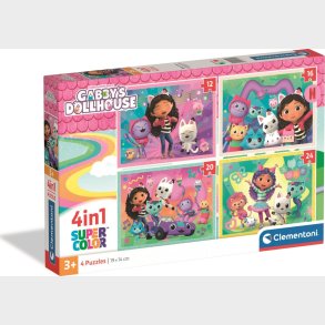 Puslespil 4-i-1 Gabby's Dollhouse 2026