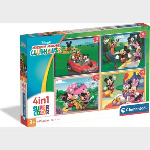 Puslespil 4-i-1 Mickey Mouse Club House 2026