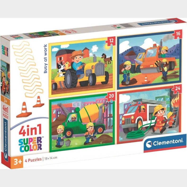 Puslespil 4-i-1 Noli Dadecidere 2, (12+16+20+24) Brikker