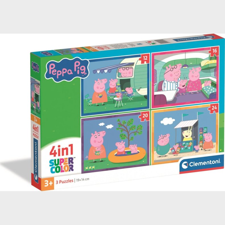Puslespil 4-i-1 Peppa Pig 2026