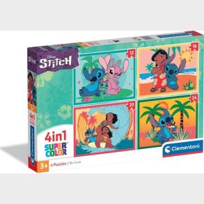 Puslespil 4-i-1 Stitch