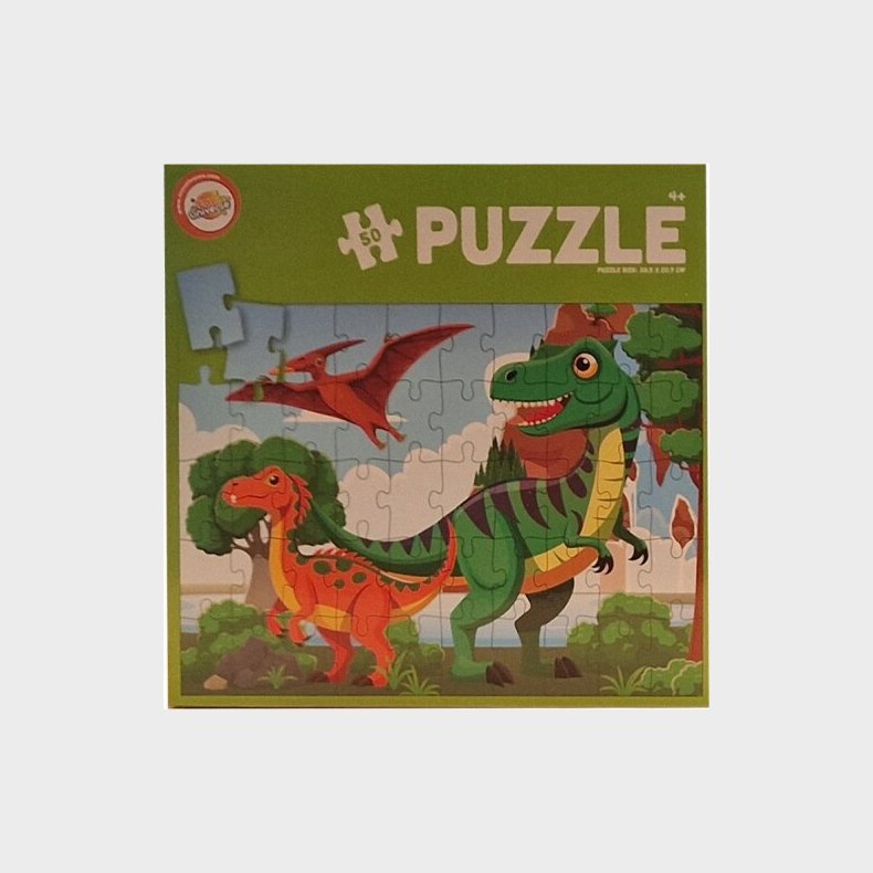 Puslespil 50 Brikker Dinosaurus