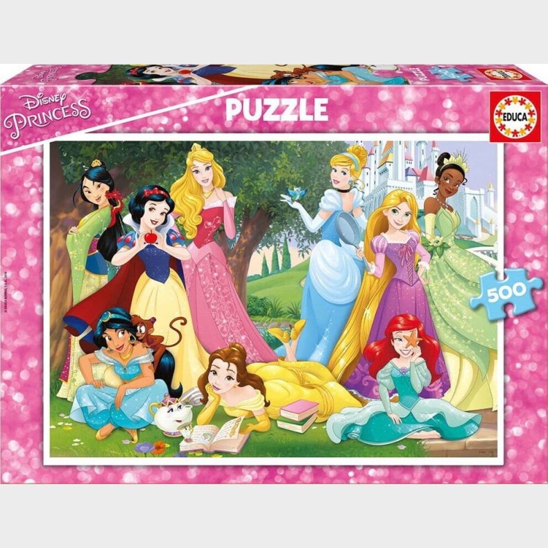 Educa Puslespil - 500 Brikker - Disney-prinsesser